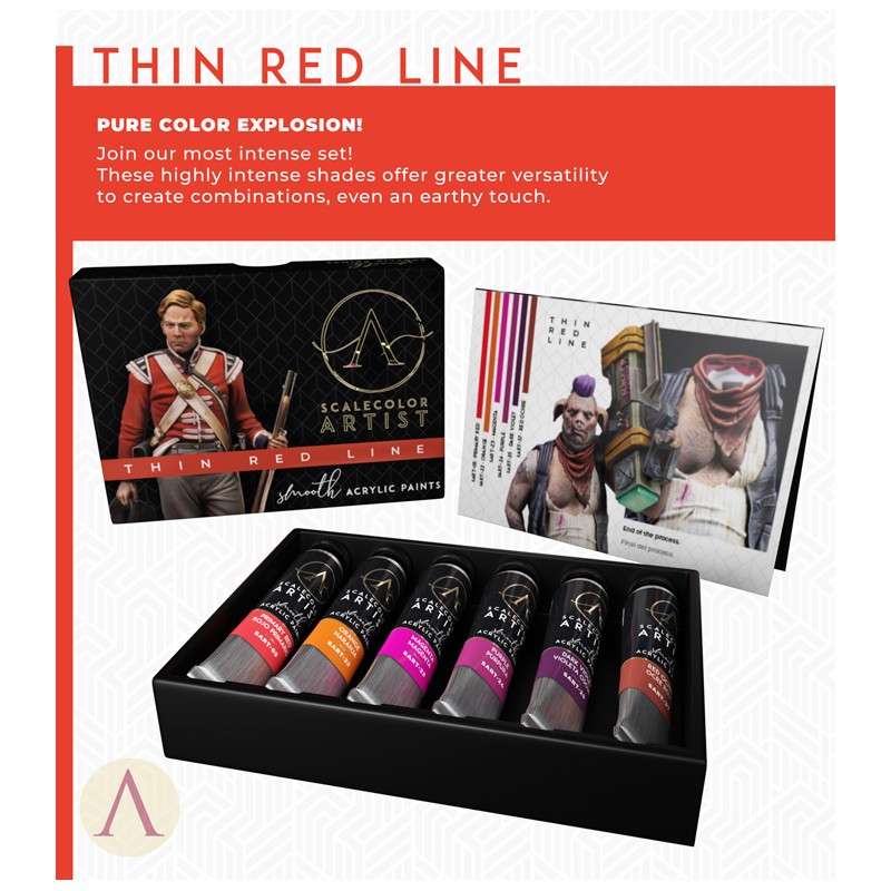 Scalecolor Artist - Thin Red Line Scalecolor Paint Sets Lets Play Games   