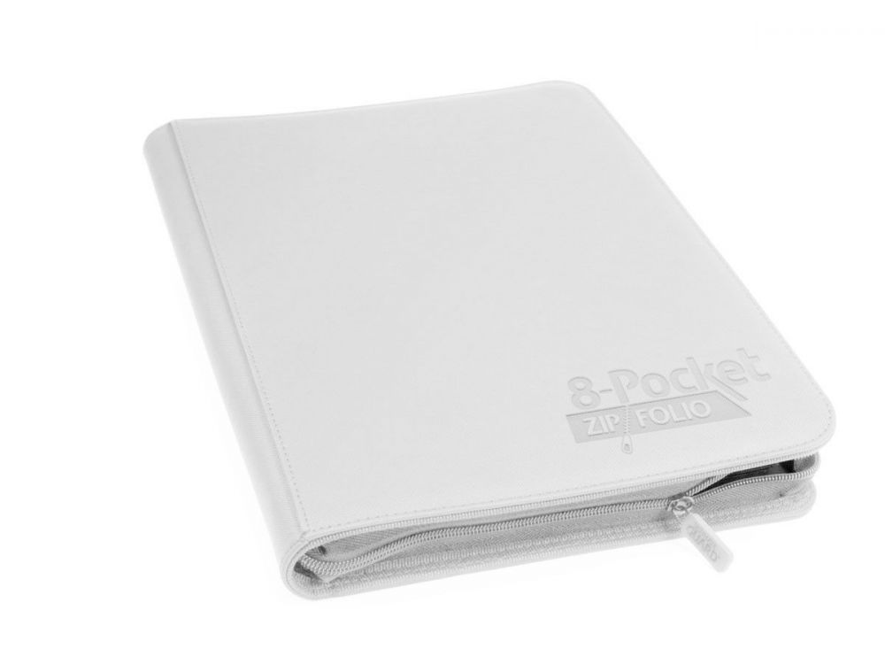 Ultimate Guard 8-Pocket ZipFolio XenoSkin White Folder Card Protectors Ultimate Guard   