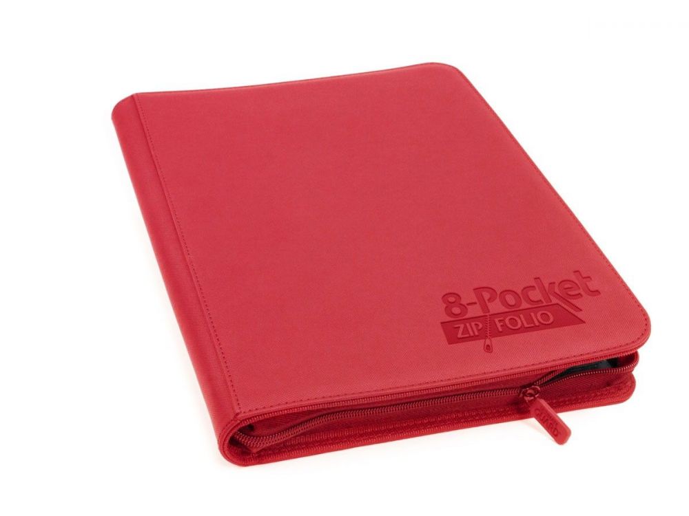 Ultimate Guard 8-Pocket ZipFolio XenoSkin Red Folder Card Protectors Ultimate Guard   