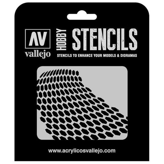 Vallejo Stencils - Sci-Fi & Fantasy - Distorted Honeycomb Vallejo Stencils Vallejo   