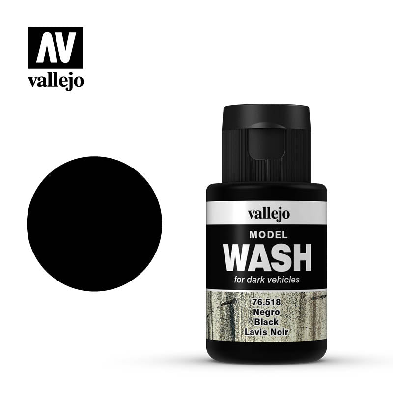Vallejo Model Wash 76.518 Black Vallejo Model Wash Vallejo   