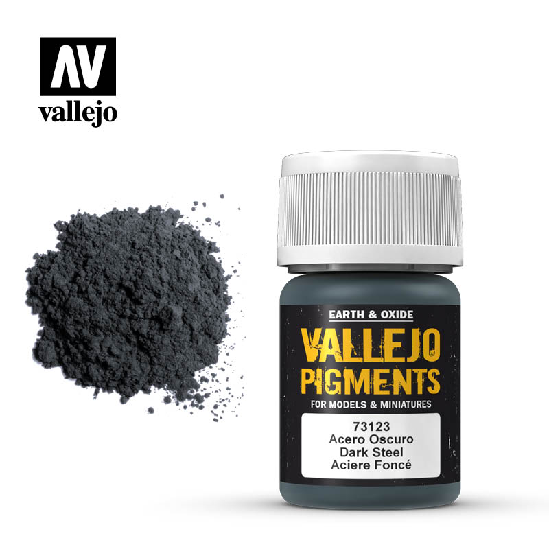 73.123 Vallejo Pigments Dark Steel Vallejo Pigments Vallejo   