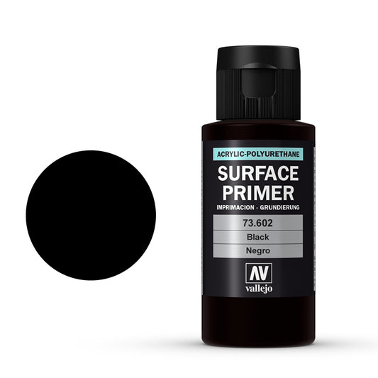 73.602 Vallejo Auxiliary Surface Primer Black (60ml) Vallejo Auxiliary Vallejo Default Title  