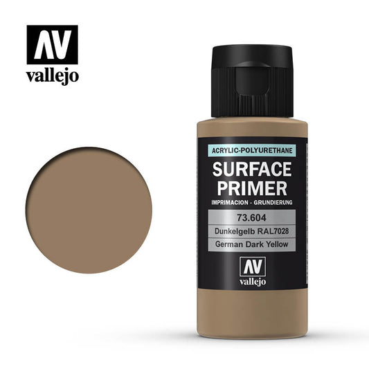 73.604 Vallejo Auxiliary Surface Primer German Dark Yellow (60ml) Vallejo Auxiliary Vallejo   