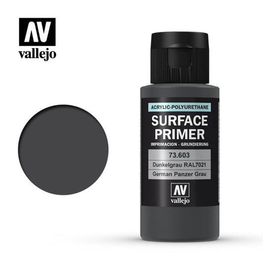 Vallejo Surface Primer - Ger Panzer Grey 60 ml Vallejo Auxiliary Vallejo   