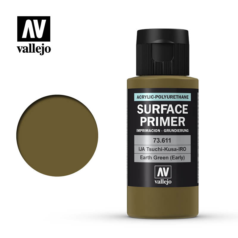 73.611 Vallejo Auxiliary Surface Primer Earth Green (Early) (60ml) Vallejo Auxiliary Vallejo   