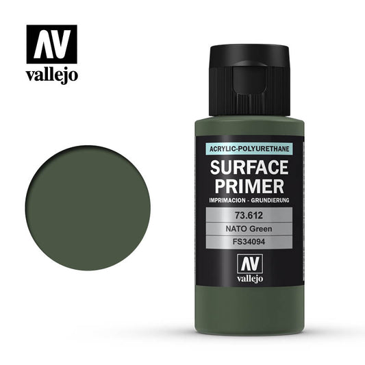 73.612 Vallejo Auxiliary Surface Primer NATO Green (60ml) Vallejo Auxiliary Vallejo   