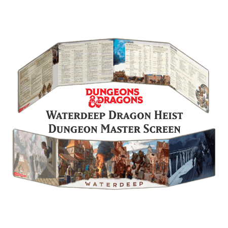 D&D Waterdeep Dragon Heist DM Screen Dungeons & Dragons Gale Force Nine   