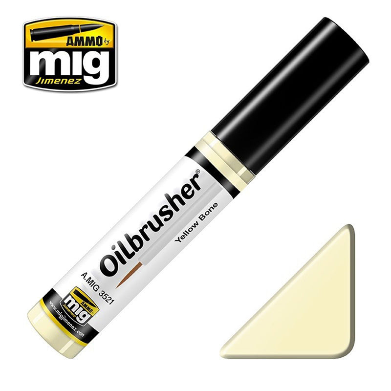 A.Mig-3521 Yellow Bone MIG Oilbrushers Ammo by MIG   